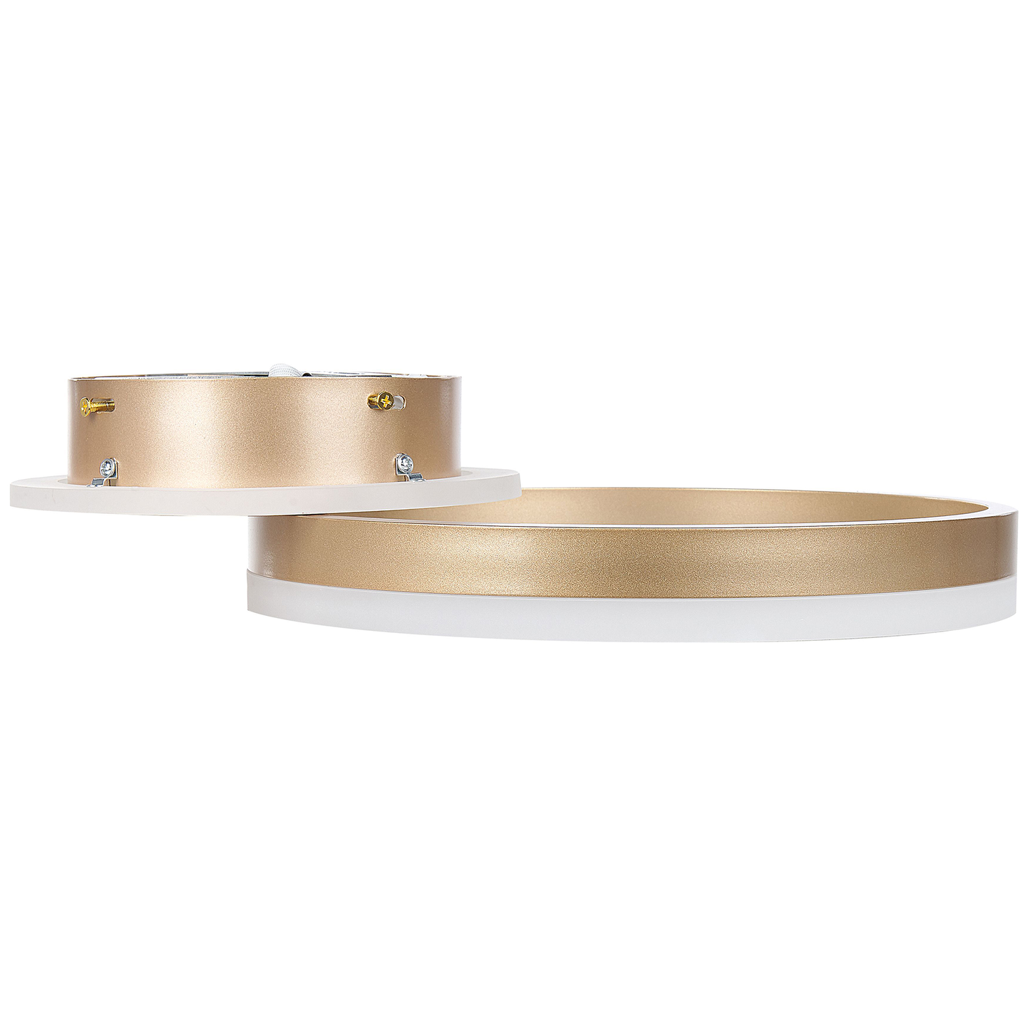 Lighting LED Ring Ceiling Lamp Gold Aluminum Minimalist Circle Ring With Round Base