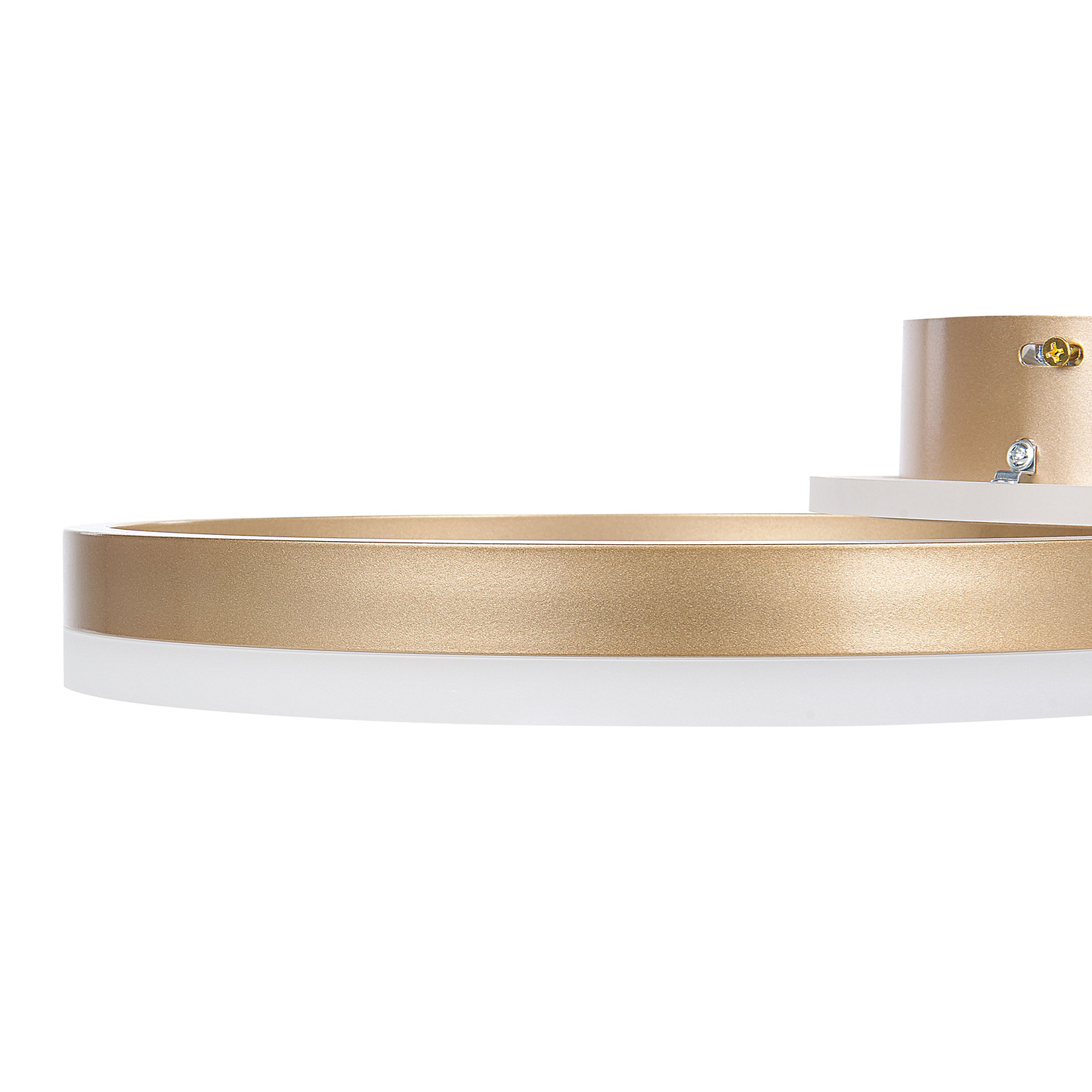 Lighting LED Ring Ceiling Lamp Gold Aluminum Minimalist Circle Ring With Round Base