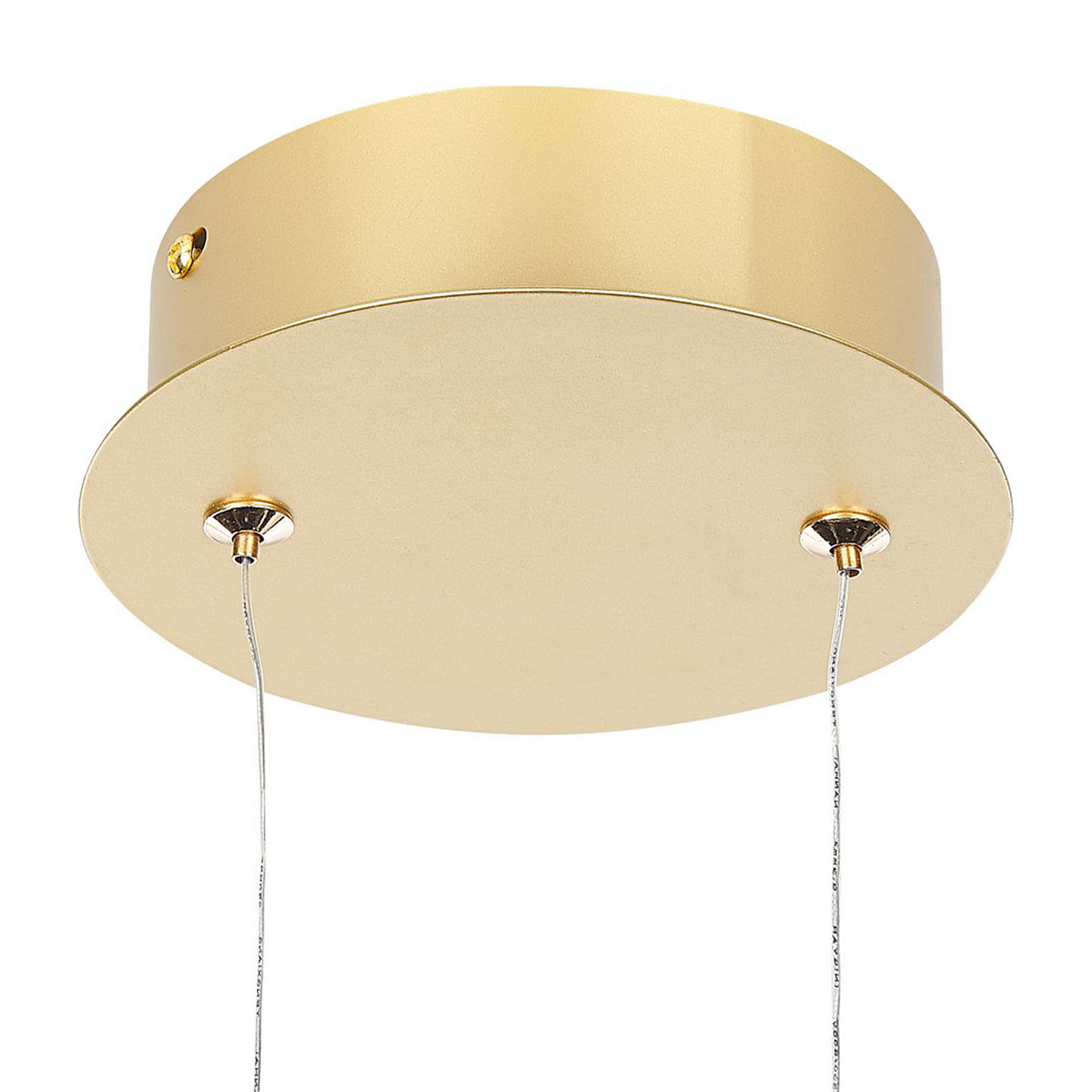 Pendant Lamp Gold Aluminium Integrated LED Round Shape
