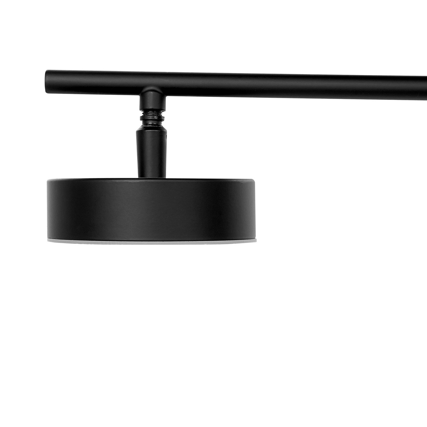 Black Metal 4-Light Track LED Hanging Lamp for Kitchen