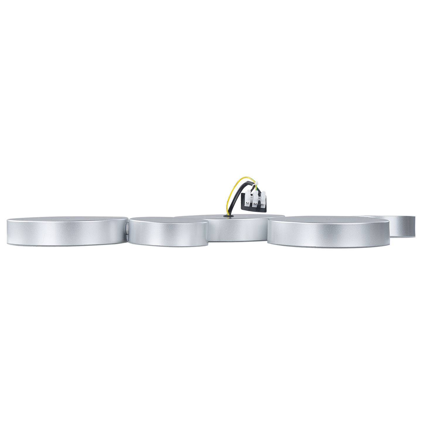 Five Round Integrated LED Ceiling Lamp Black