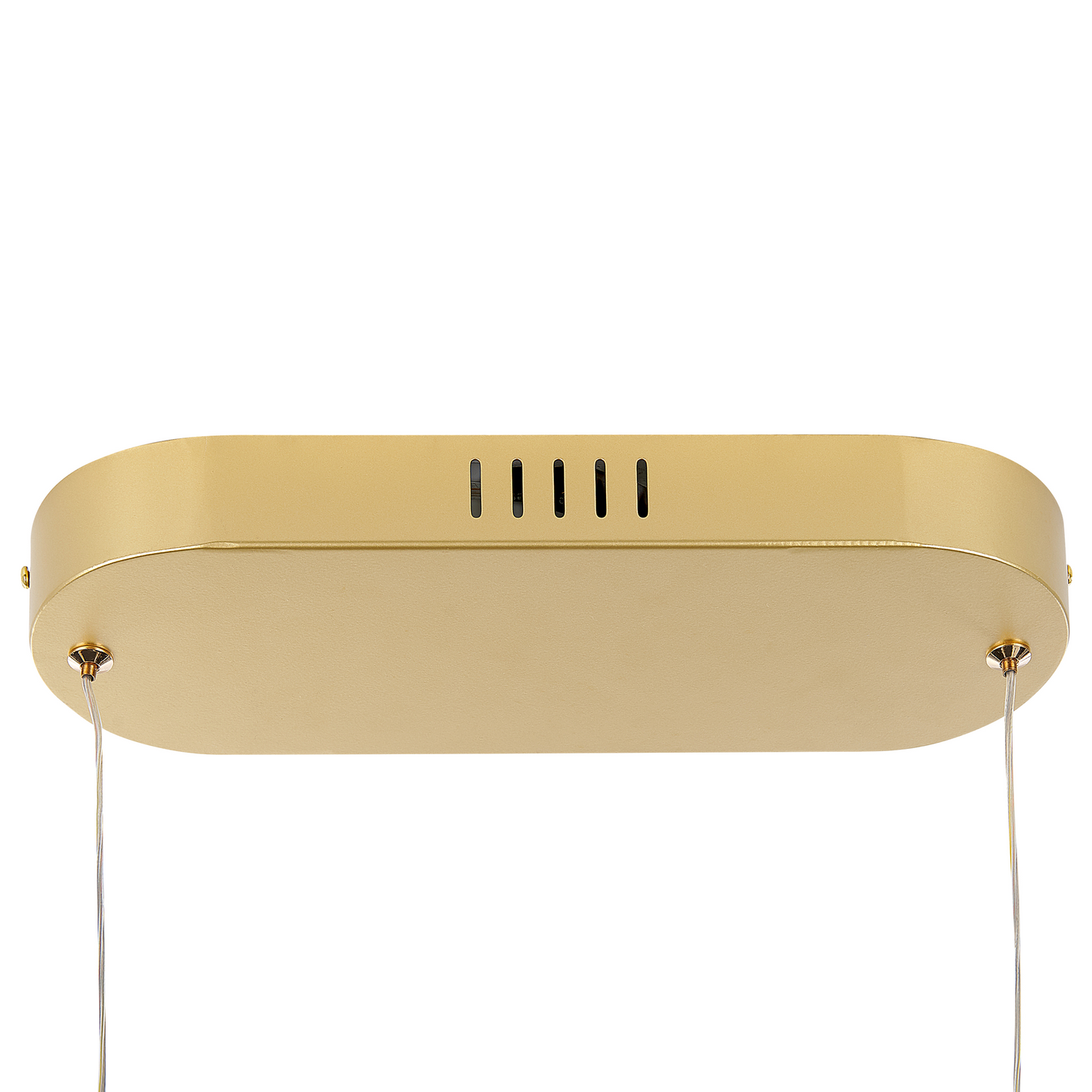 Lighting Gold Pendant Lamp With Integrated LED Oval Shape