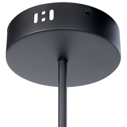 Pendant Lamp 4 Lights Black Metal Frame Minimalist Modern Living Room Bedroom