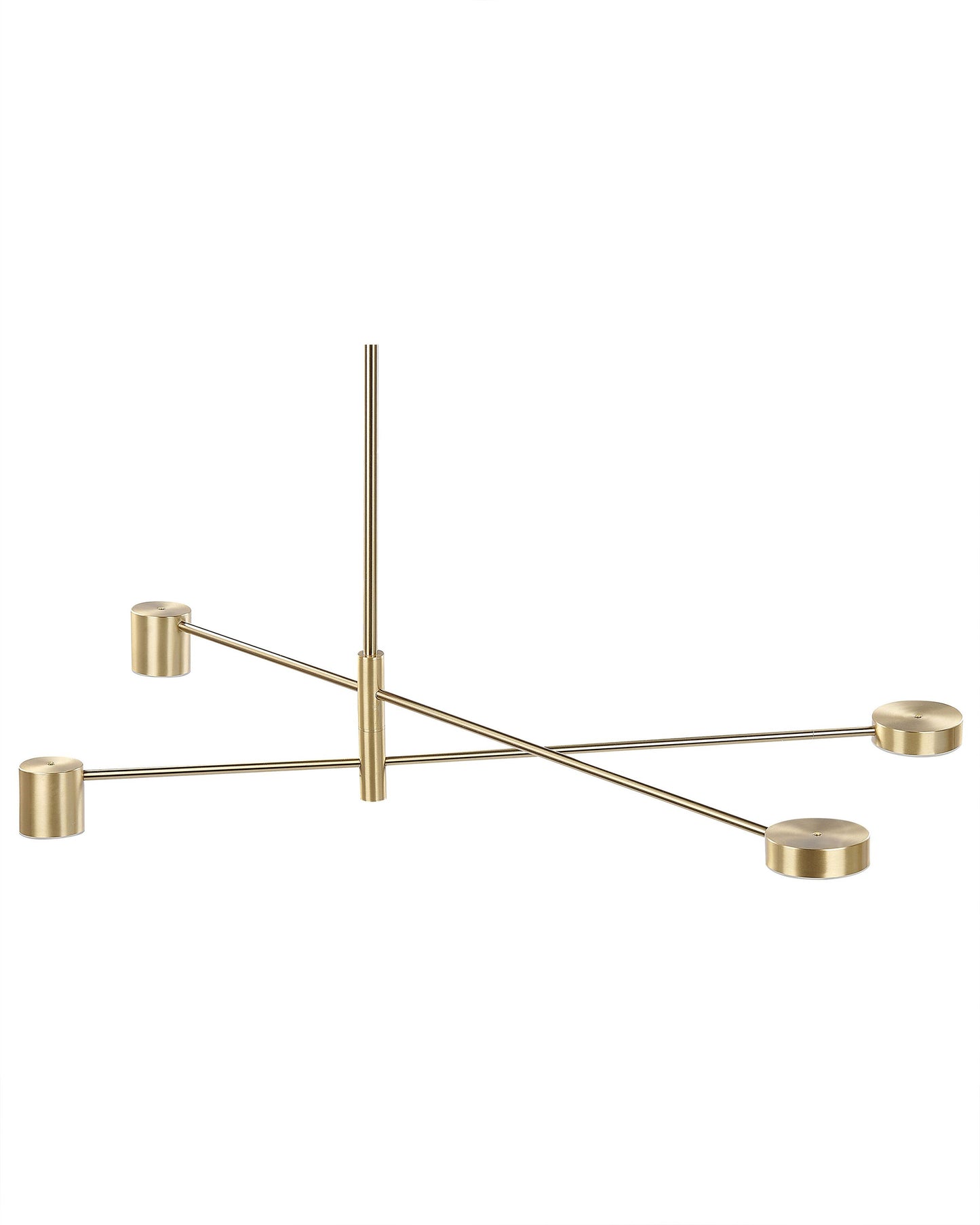 Four Light Pendant Lamp With Gold Metal Frame Minimalist Modern Ceiling Light