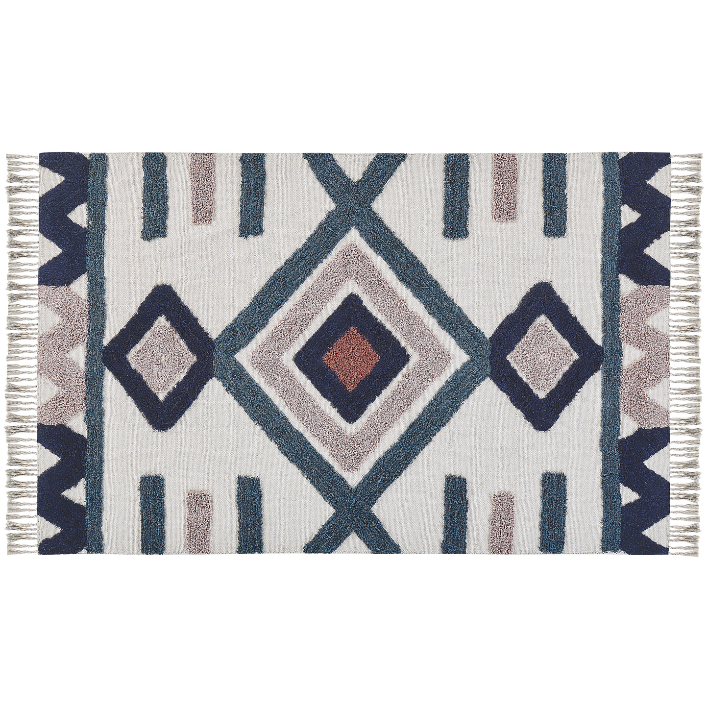 Multicolour Cotton Area Rug 160 x 230 Handwoven Tufted