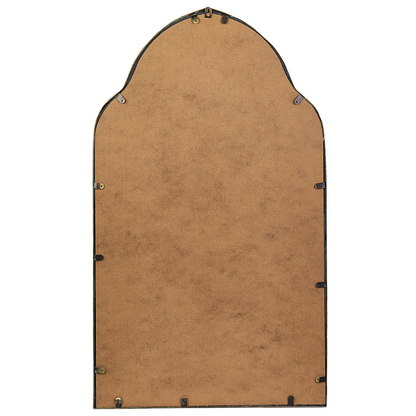 Wall Mirror Gold Metal Frame 58 x 104cm Handmade Decorative Accent Piece