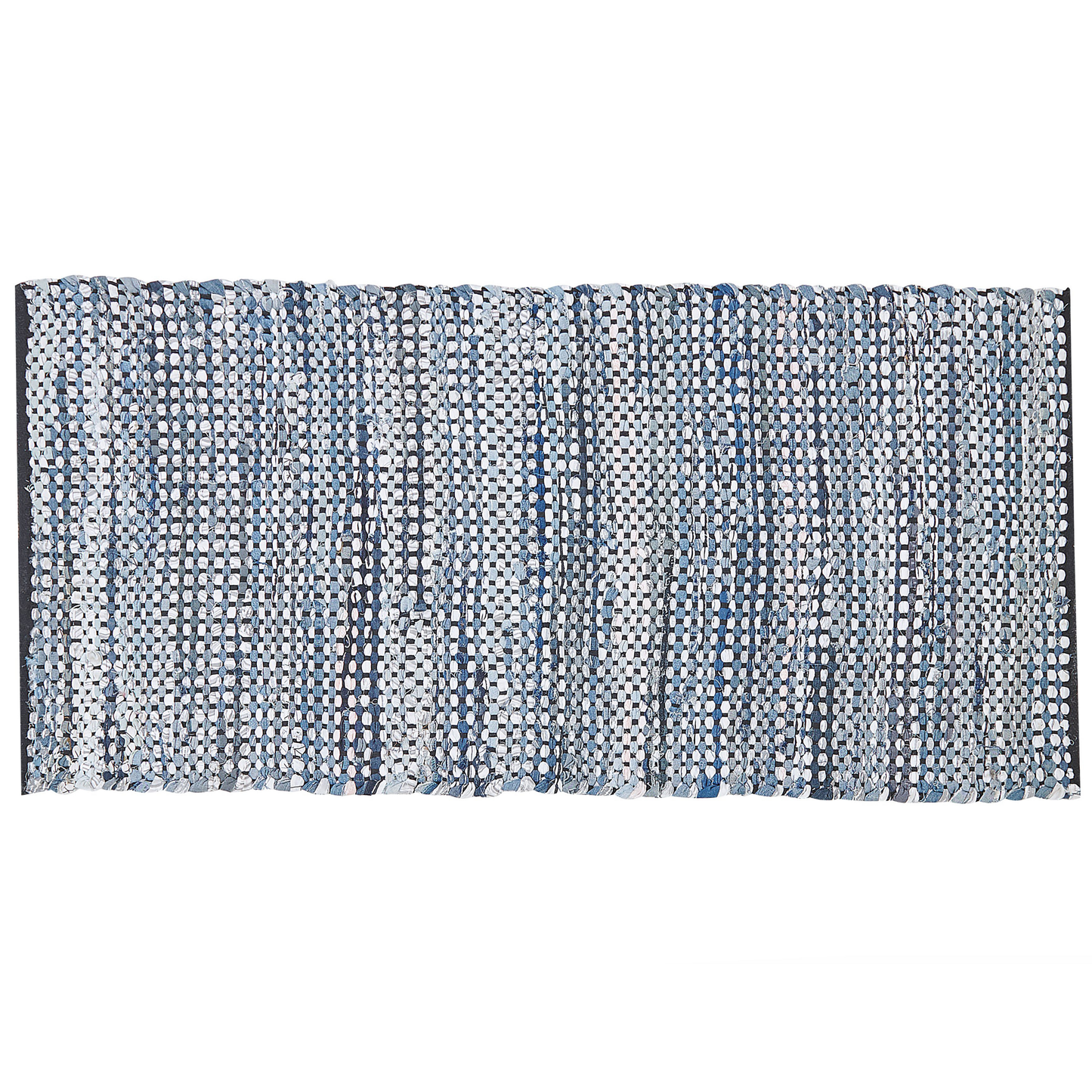 Area Rag Rug Multicolour Cotton 80 x 150 Rectangular Hand Woven