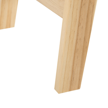 NordicLuxe Console Table White And Light Wood MDF Legs 101x36x78cm
