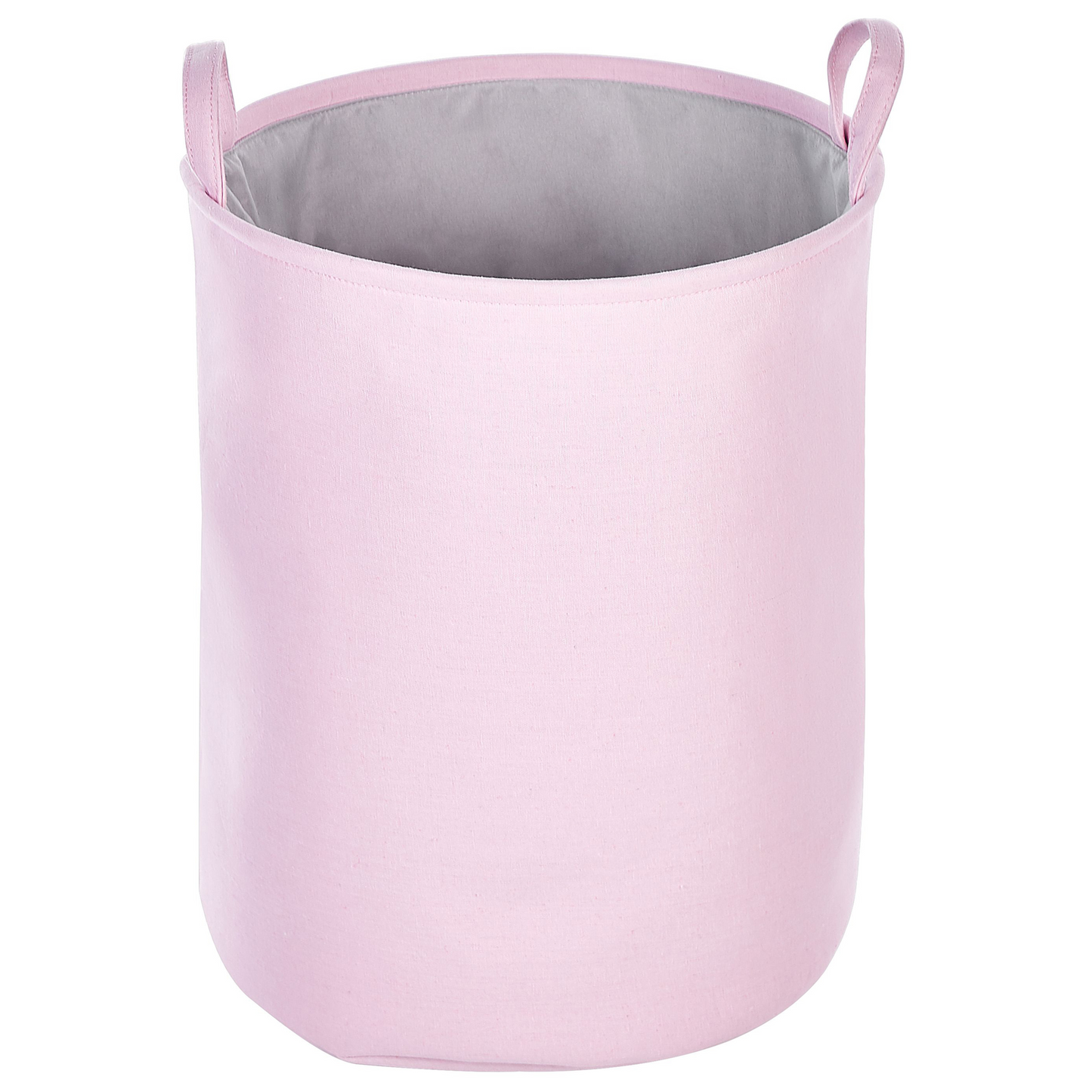 Pink 3-Piece Storage Baskets With Drawstring Covers