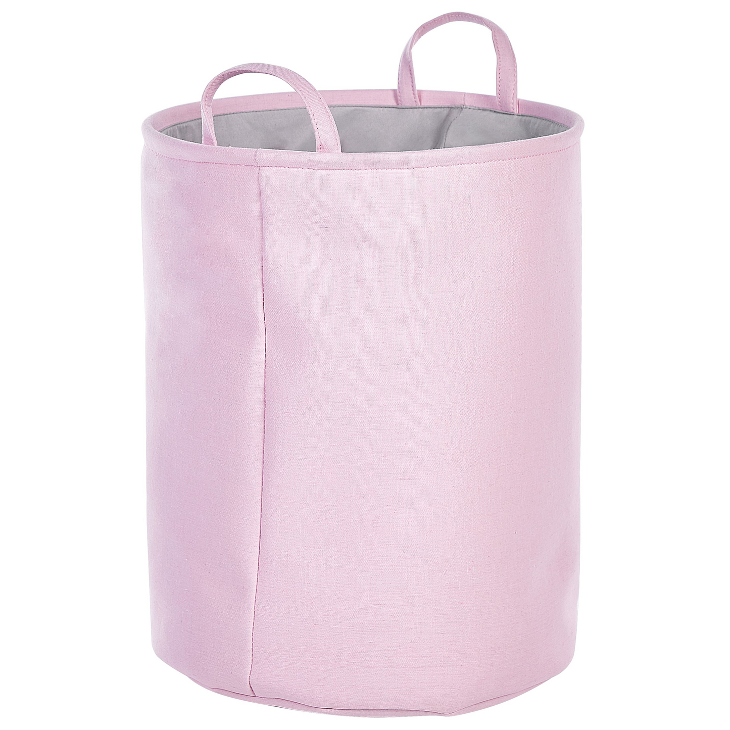 Pink 3-Piece Storage Baskets With Drawstring Covers