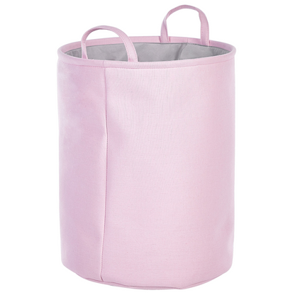 Pink 3-Piece Storage Baskets With Drawstring Covers