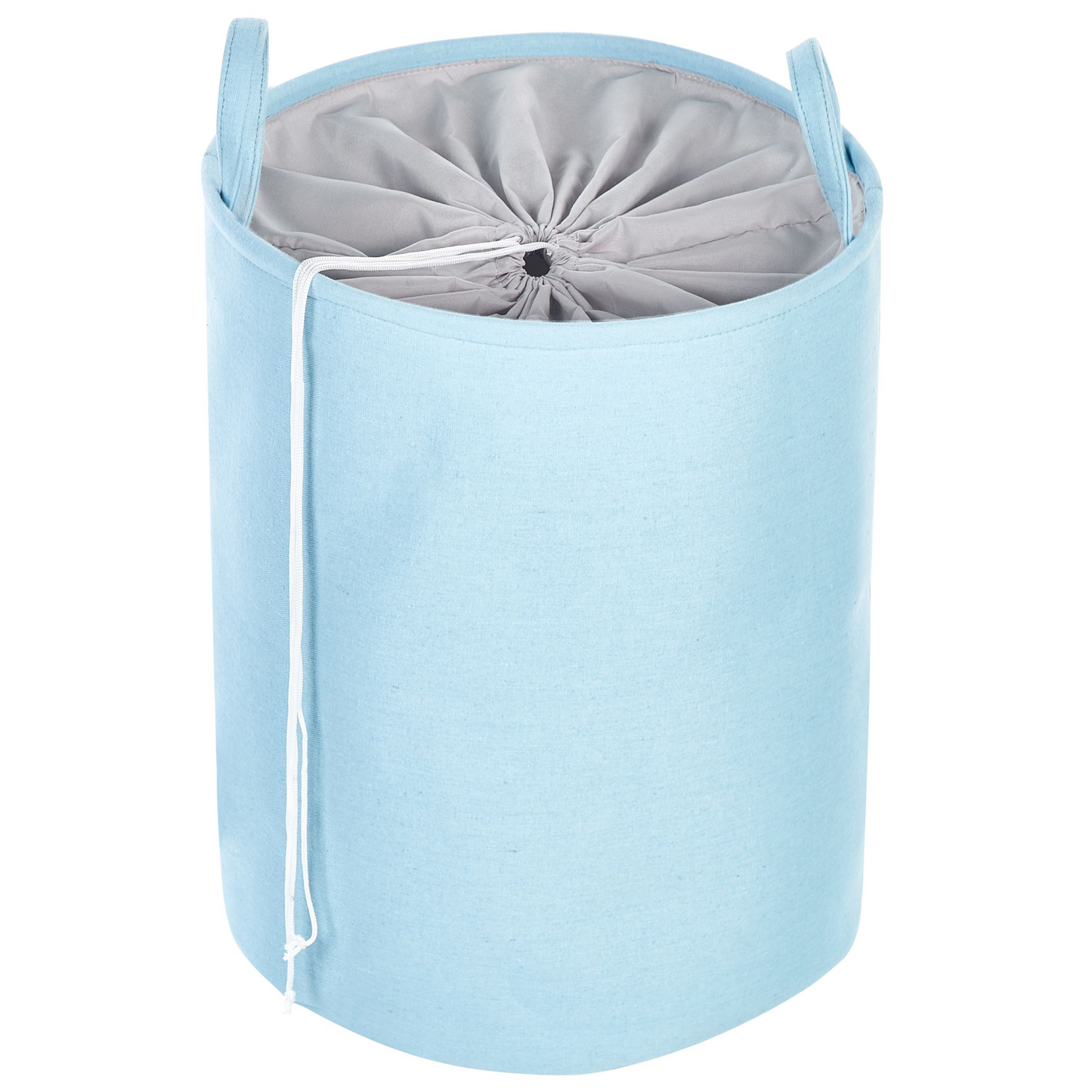 3 Pack Drawstring Storage Baskets With Covers In Blue