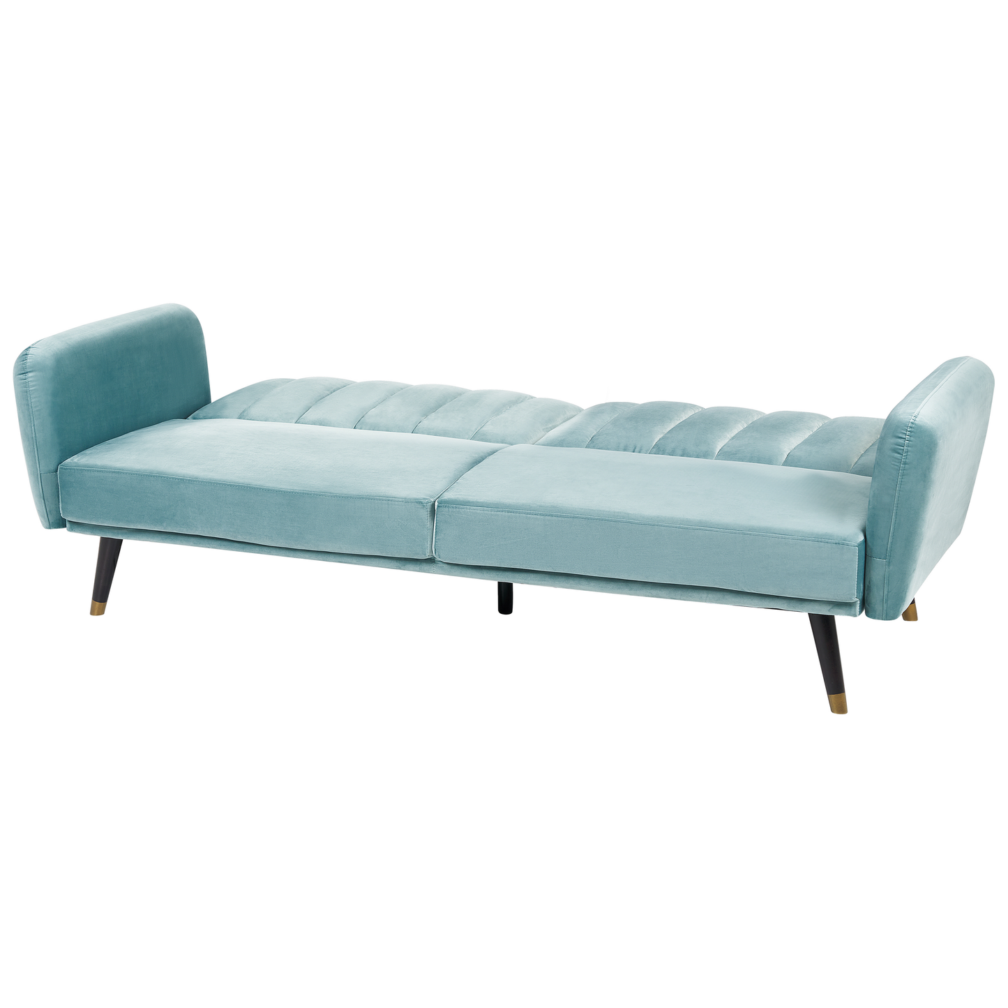 Sofa Bed Light Blue Sleeper Convertible Glam Modern