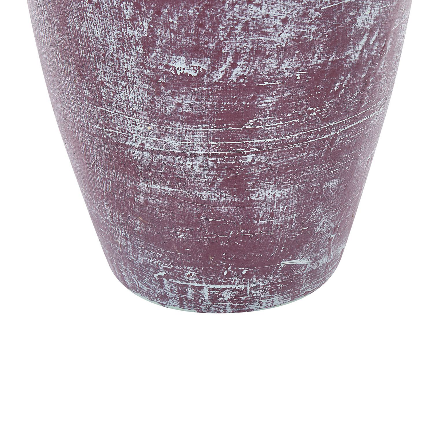 Decorative Vase Gold And Green Terracotta Earthenware Hand Painted With Faux Aged Distressed Finish For Dried Flowers