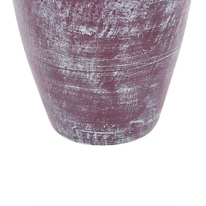 Decorative Vase Gold And Green Terracotta Earthenware Hand Painted With Faux Aged Distressed Finish For Dried Flowers