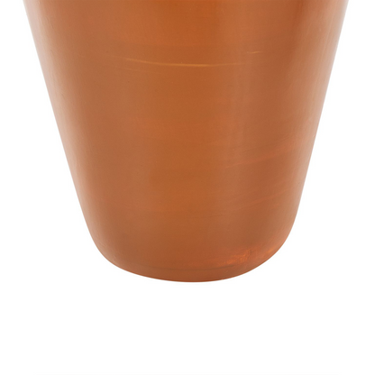 Handmade Orange Terracotta Vase For Dried Flowers