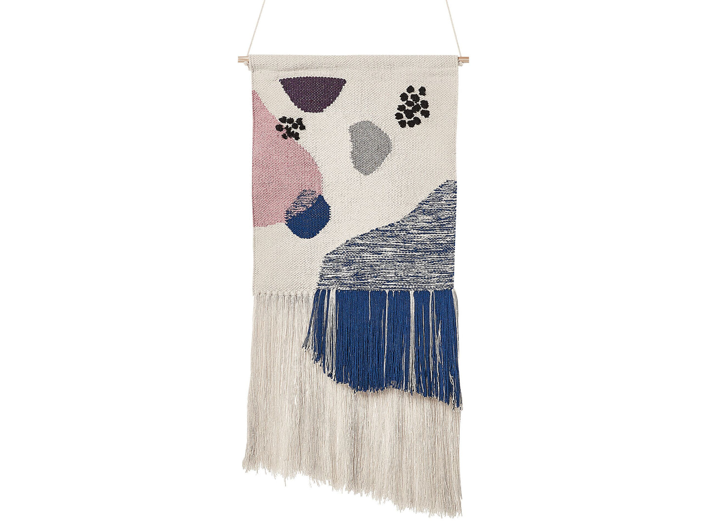 Wall Hanging Multicolor Handwoven Tassels Geometric Decor