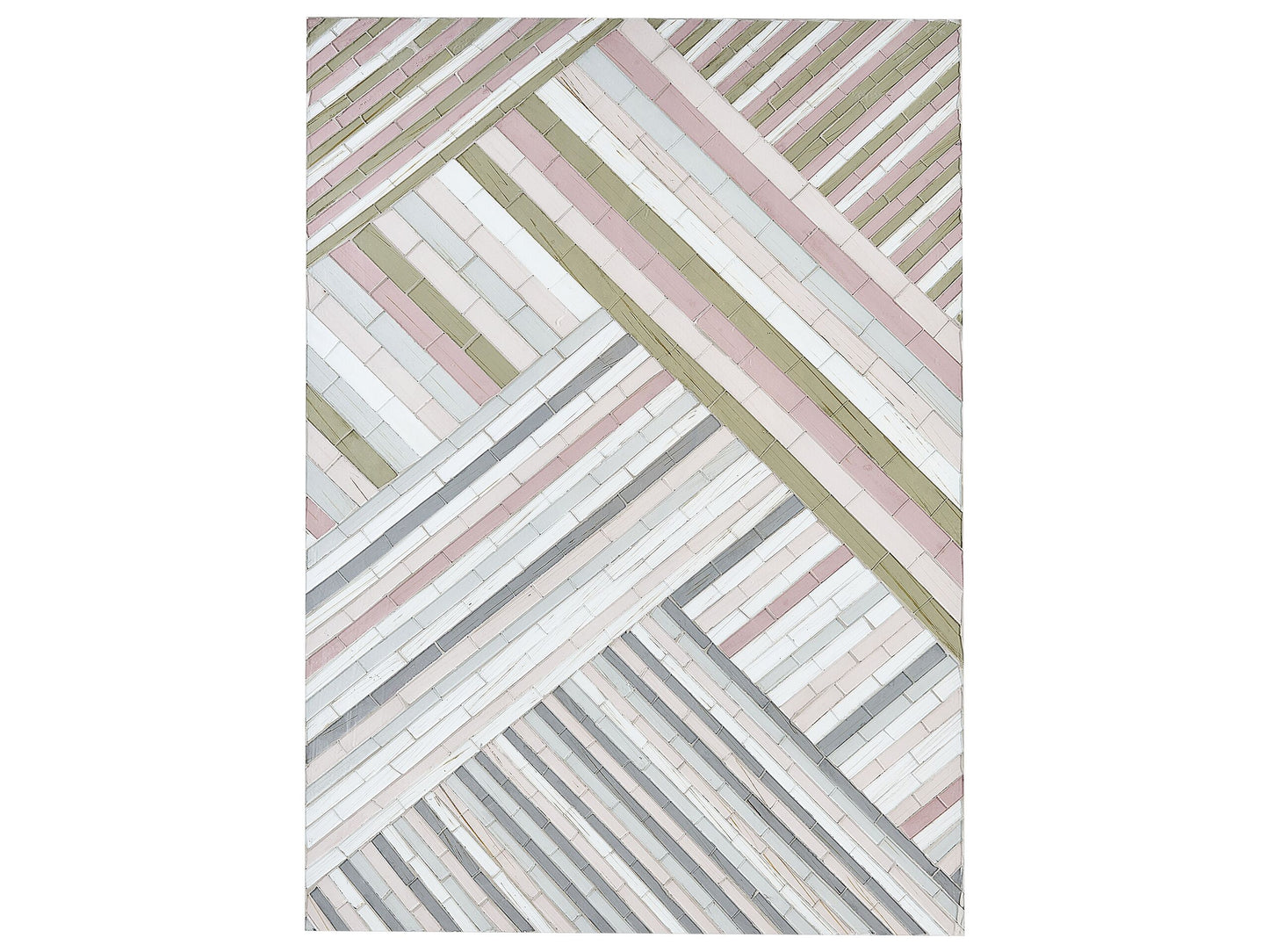 Wall Mosaic Glass Striped Decor Modern Minimalist Accessory