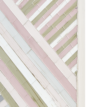 Wall Mosaic Glass Striped Decor Modern Minimalist Accessory