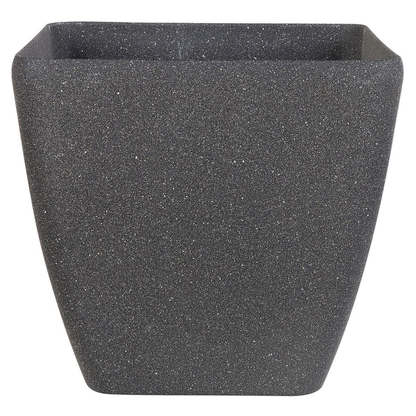 Set Of 2 Dark Grey Square Plant Pots 42 x 42cm UV Resistant