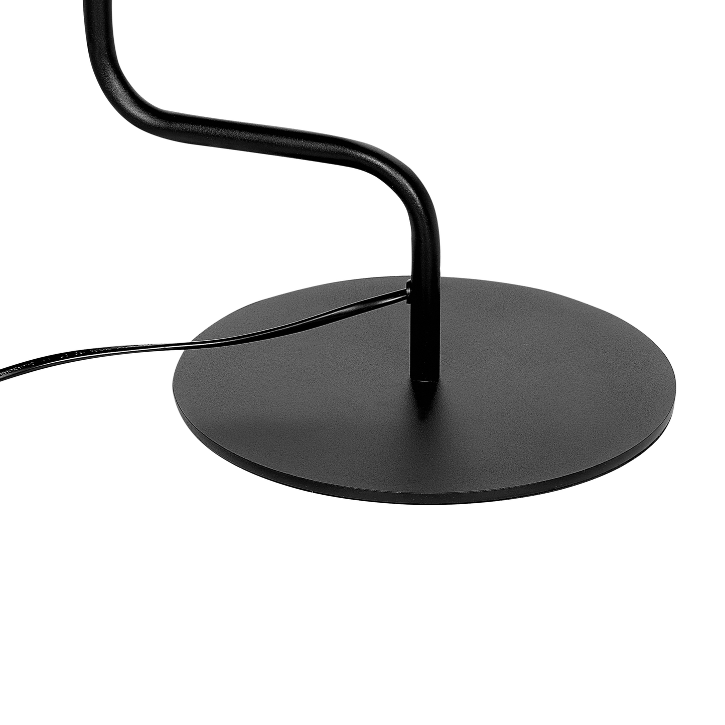 Floor Lamp Black Metal 154cm Adjustable Cone Shade On Off Switch Living Room
