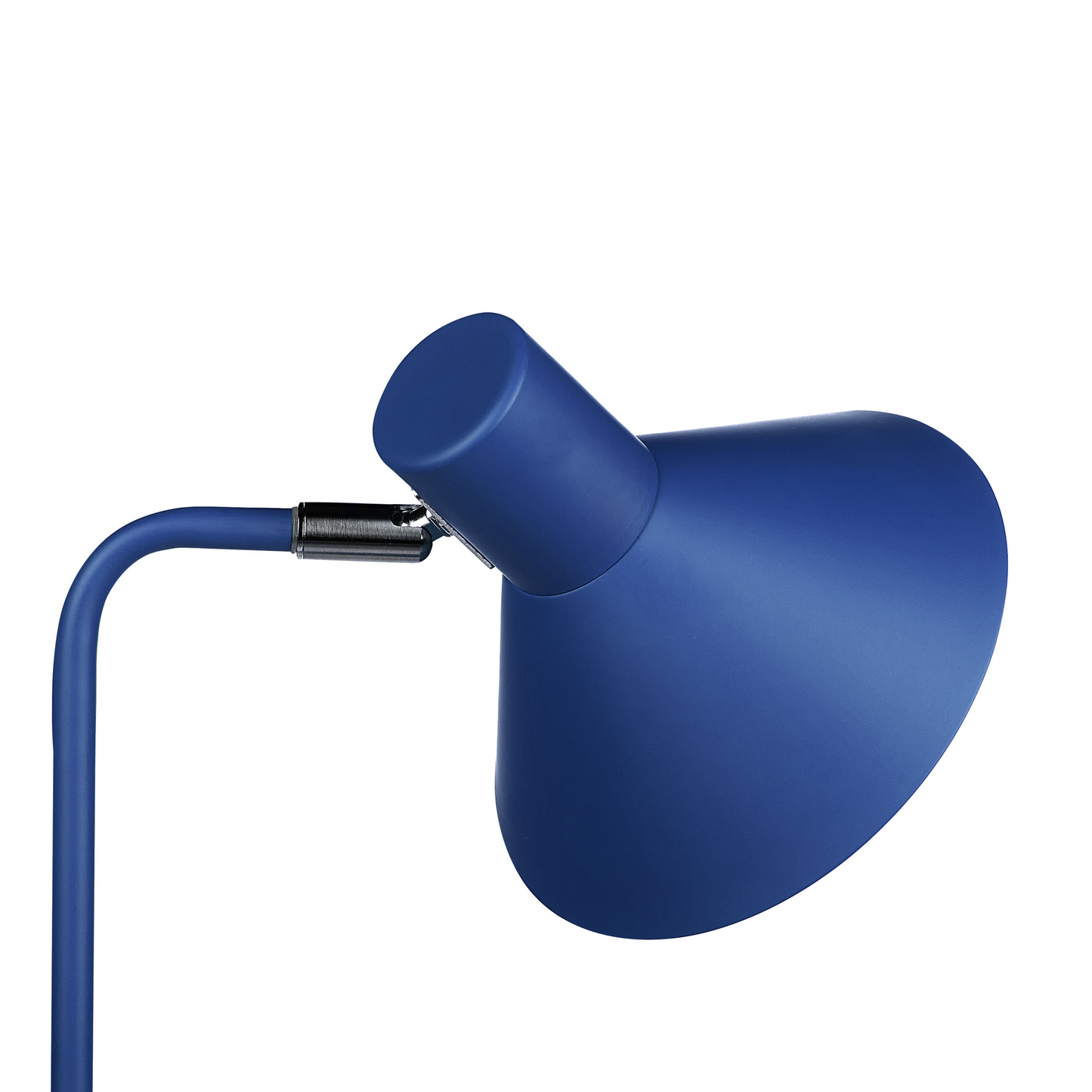 Floor Lamp Blue Metal 154cm Adjustable Cone Shade