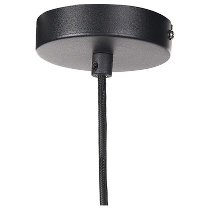 Black And Gold Glass Smoked Shade Pendant Lamp For Modern Living Room Or Bedroom