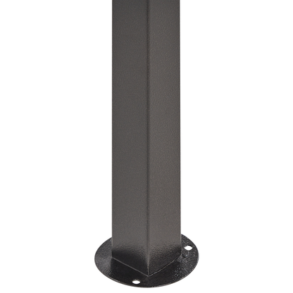 Gazebo Beige Fabric Garden Pavilion Black Steel Frame 240 x 148cm