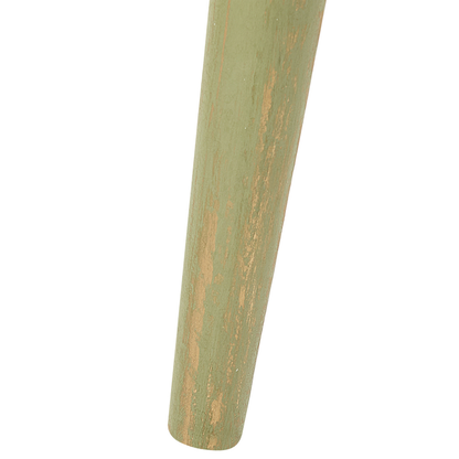 Nest Set Of 2 Mango Wood Side Tables Light Green Distressed Bedside