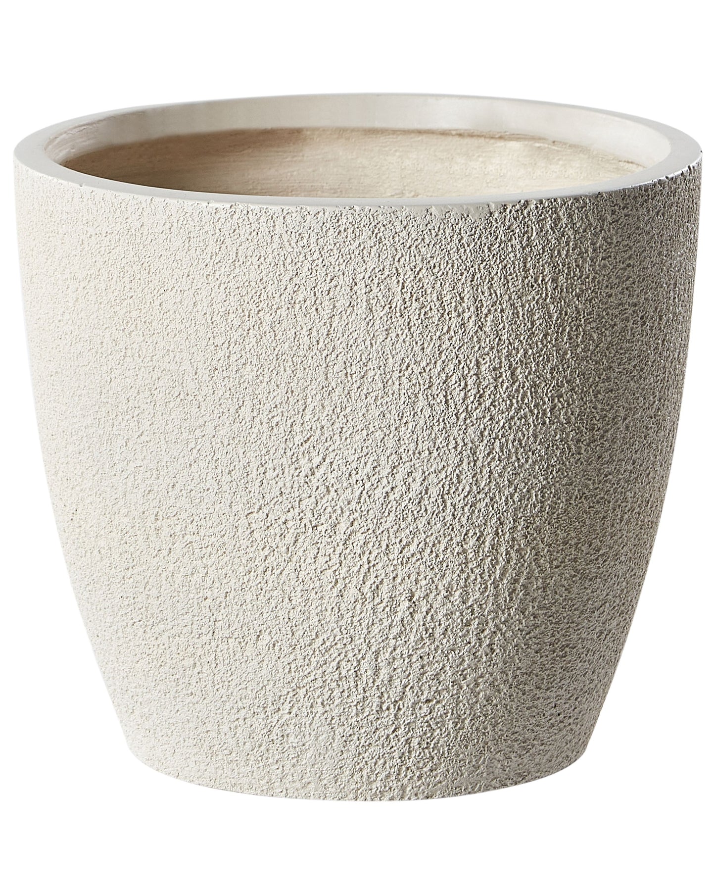 Plant Pot White Fibre Clay 36 x 36 x 32 Round Weatherproof