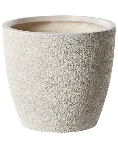 Plant Pot White Fibre Clay 36 x 36 x 32 Round Weatherproof