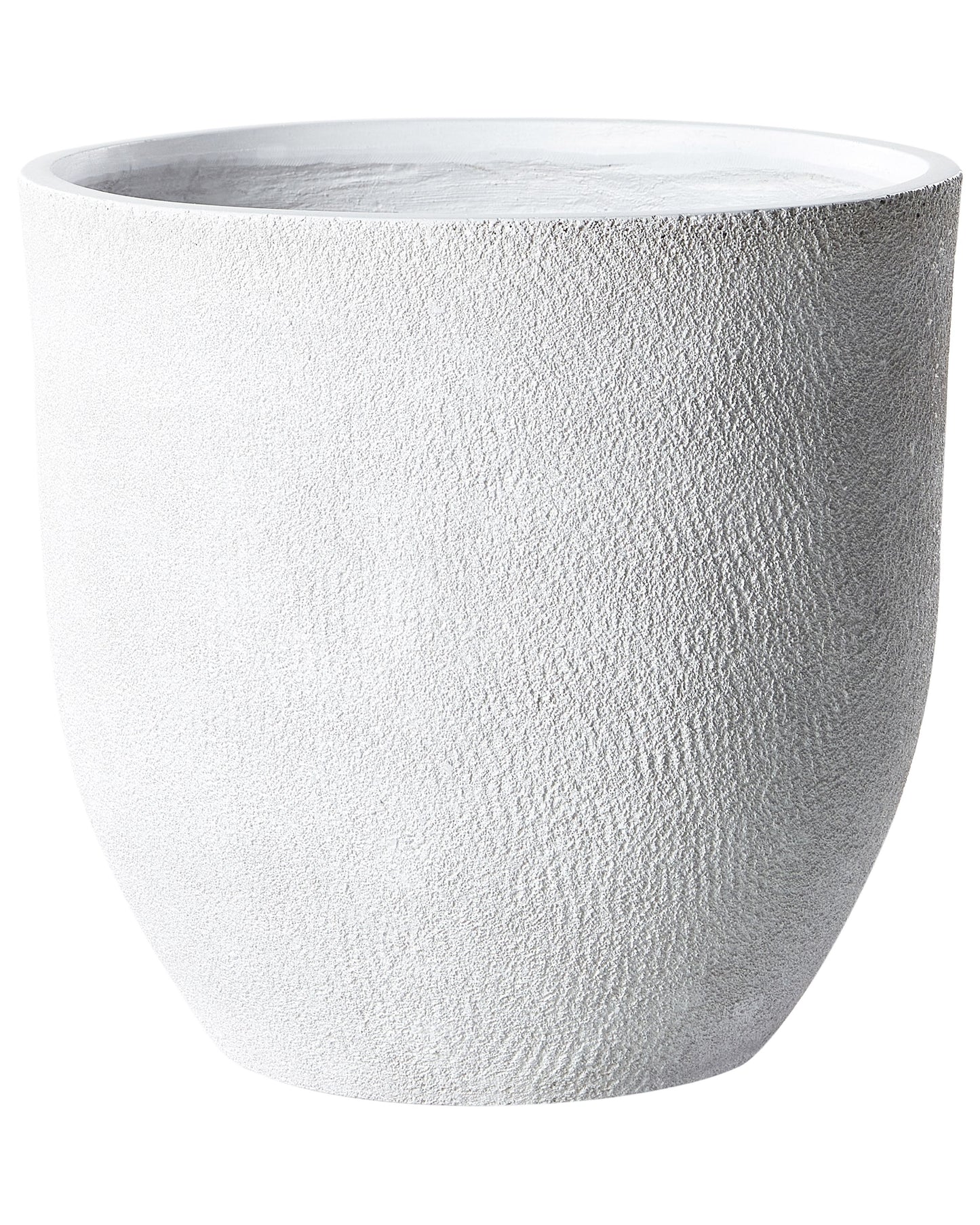 White Fibre Clay Plant Pot 46 x 46 x 46cm Weather Resistant