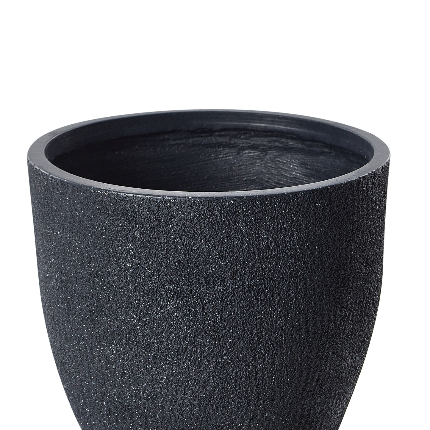 Gardenia Dark Grey Fibre Clay Plant Pot Round 46cm Weather Resistant
