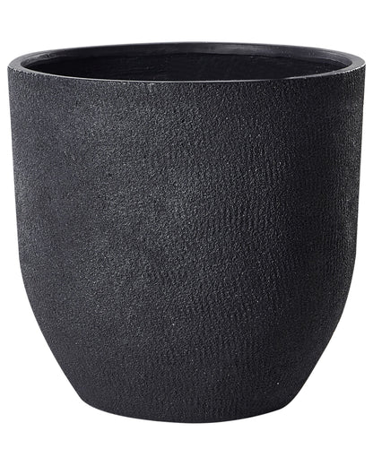 Dark Grey Fibre Clay Plant Pot 55 x 55 x 53cm WeatherResistant