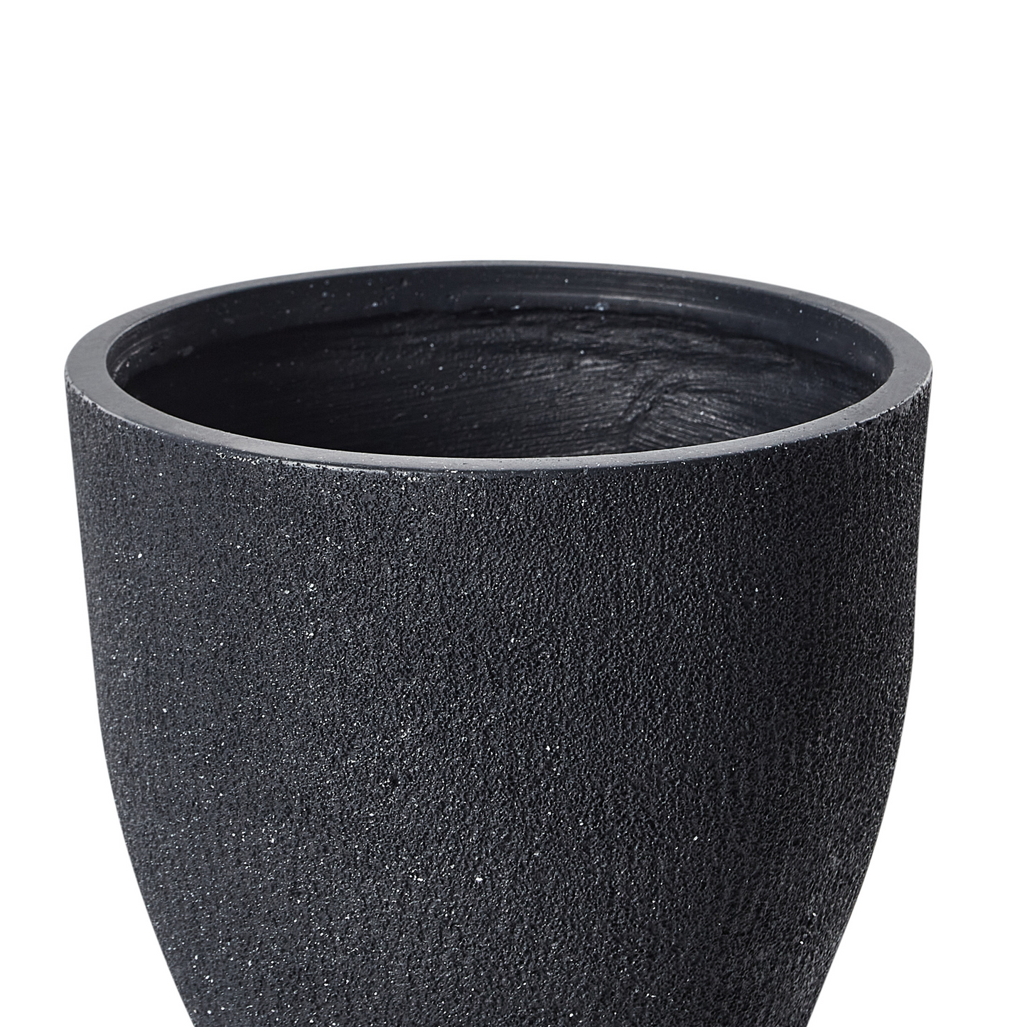 Dark Grey Fibre Clay Plant Pot 55 x 55 x 53cm WeatherResistant