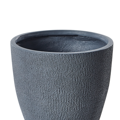 Plant Pot Grey Fibre Clay Round 46cm Weather Resistant