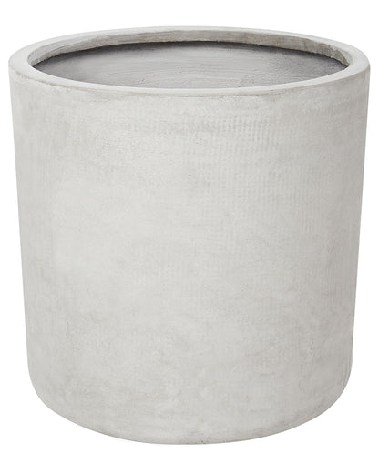 Grey Fibre Clay Round Plant Pot 42cm Weather Resistant