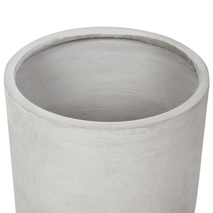Grey Fibre Clay Round Plant Pot 42cm Weather Resistant
