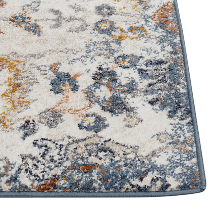 Multicolour Oriental Area Rug 80 x 150cm Jute Backing Vintage Traditional Living Room