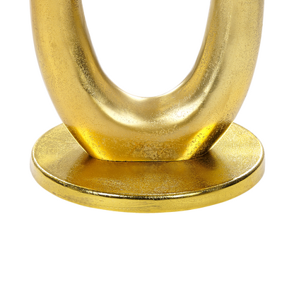 Auric Home Side Table Gold Metal Distressed Aluminium Top 29 X 29cm Retro Design Home Decor For Living Rooms