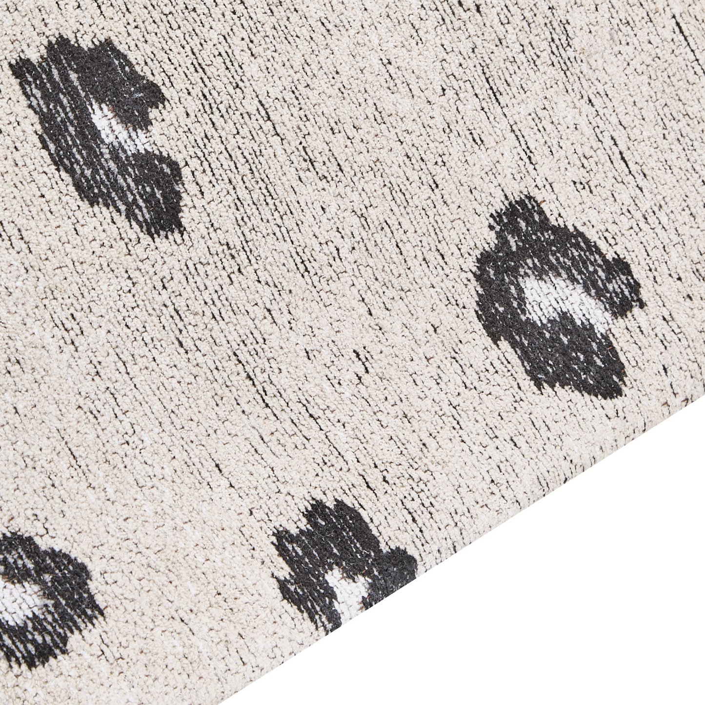 Cotton Rug Beige 160 x 230 Animal Motif Modern