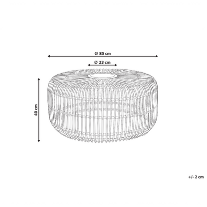 Rattan Round 85cm Coffee Table Handmade Indoor Outdoor