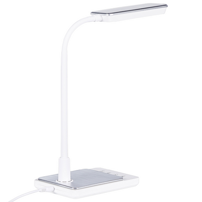 LED Desk Lamp White With Adjustable Arm Dimmer And Color Temp