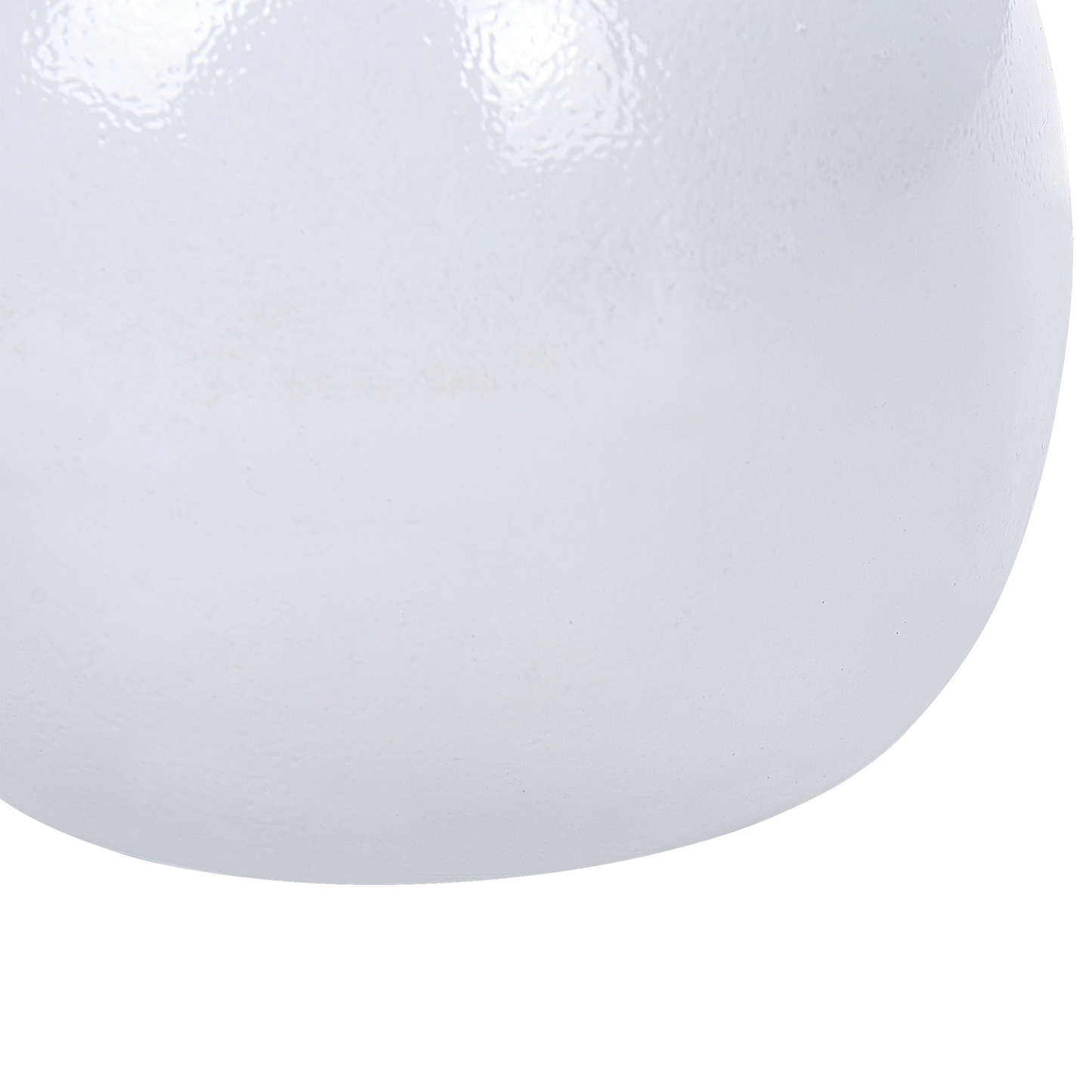 Aluminium Round Carved Top Side Table White Leg Base 40cm