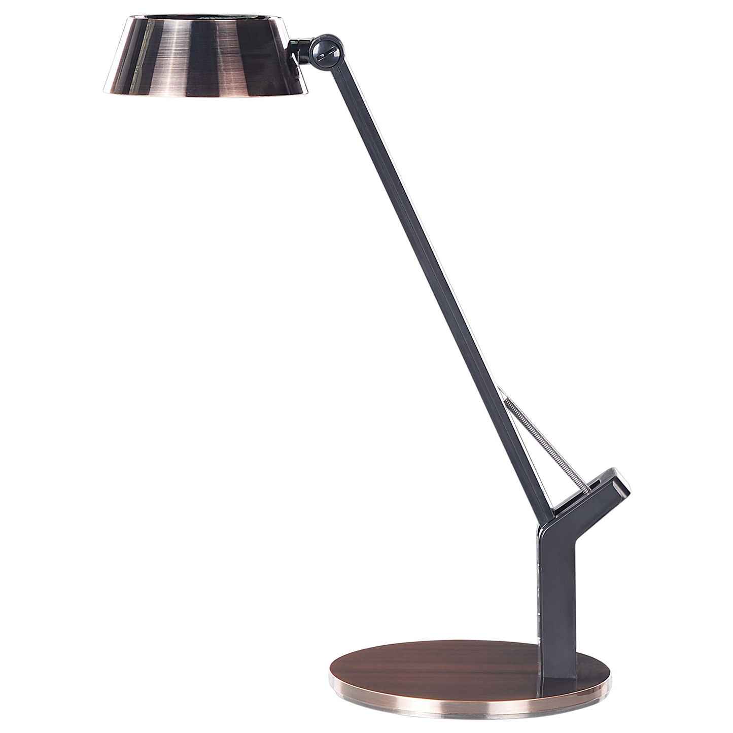 Copper Desk Lamp With Adjustable Arm Dimmer USB Port