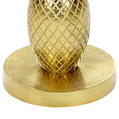 Living Pineapple End Table Gold Metal 29 x 29 x 49cm