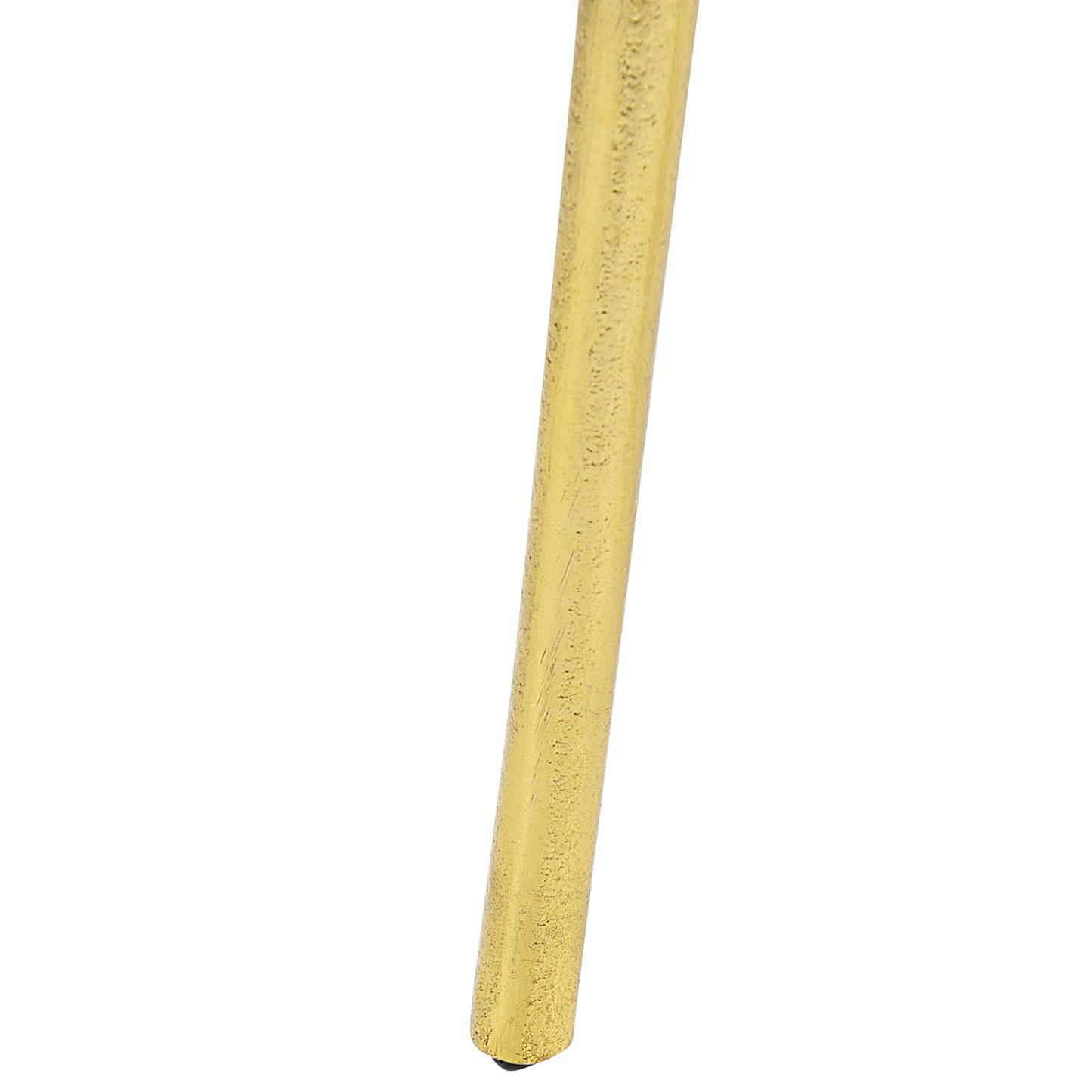 Side Table Gold Metal 50cm Gloss Wood Effect End Table