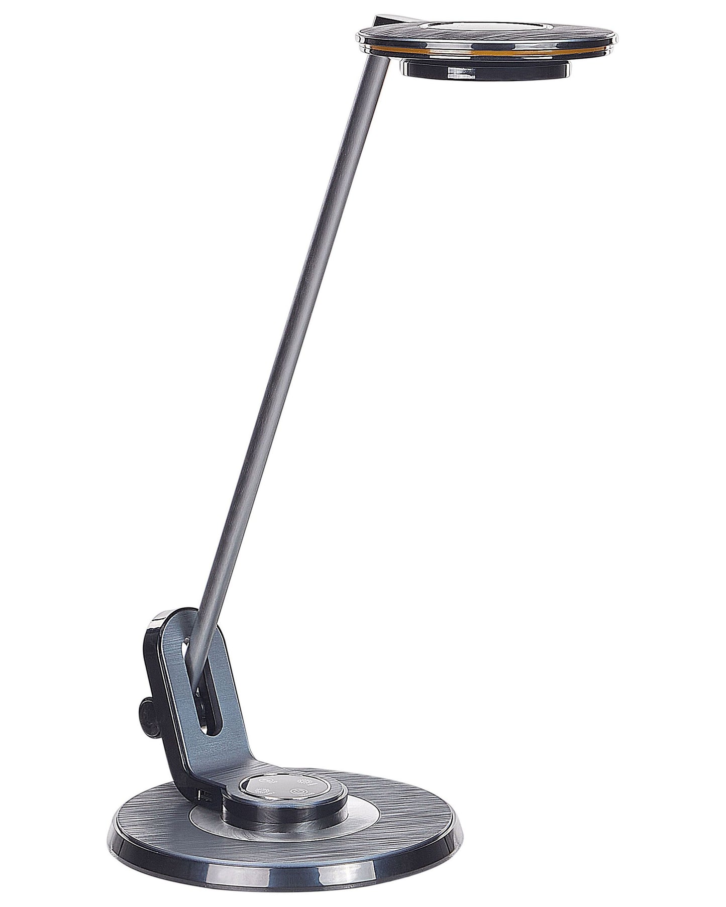 LED Desk Lamp Black Metal Adjustable Arm USB Port