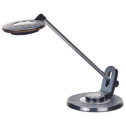 LED Desk Lamp Black Metal Adjustable Arm USB Port