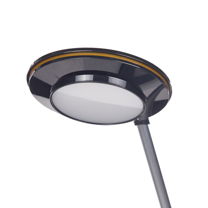 LED Desk Lamp Black Metal Adjustable Arm USB Port